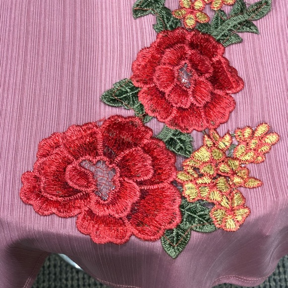 Bluebell Rose Pink Cold Shoulder Top - Picture 3 of 4